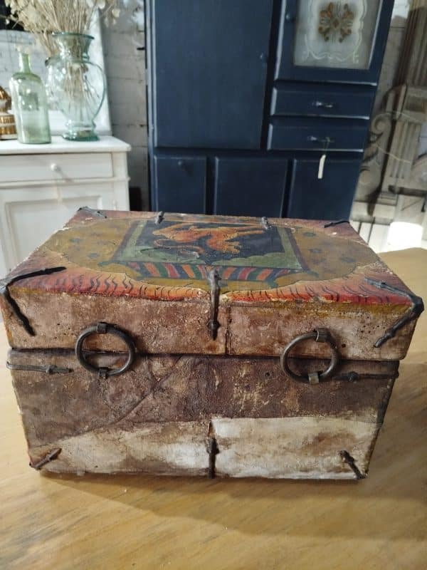Gran caja antigua Tibetana - Imagen 4