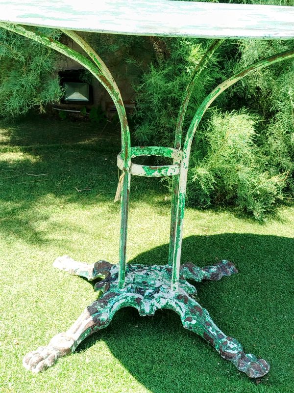 Mesa antigua de jardín francesa - Imagen 3