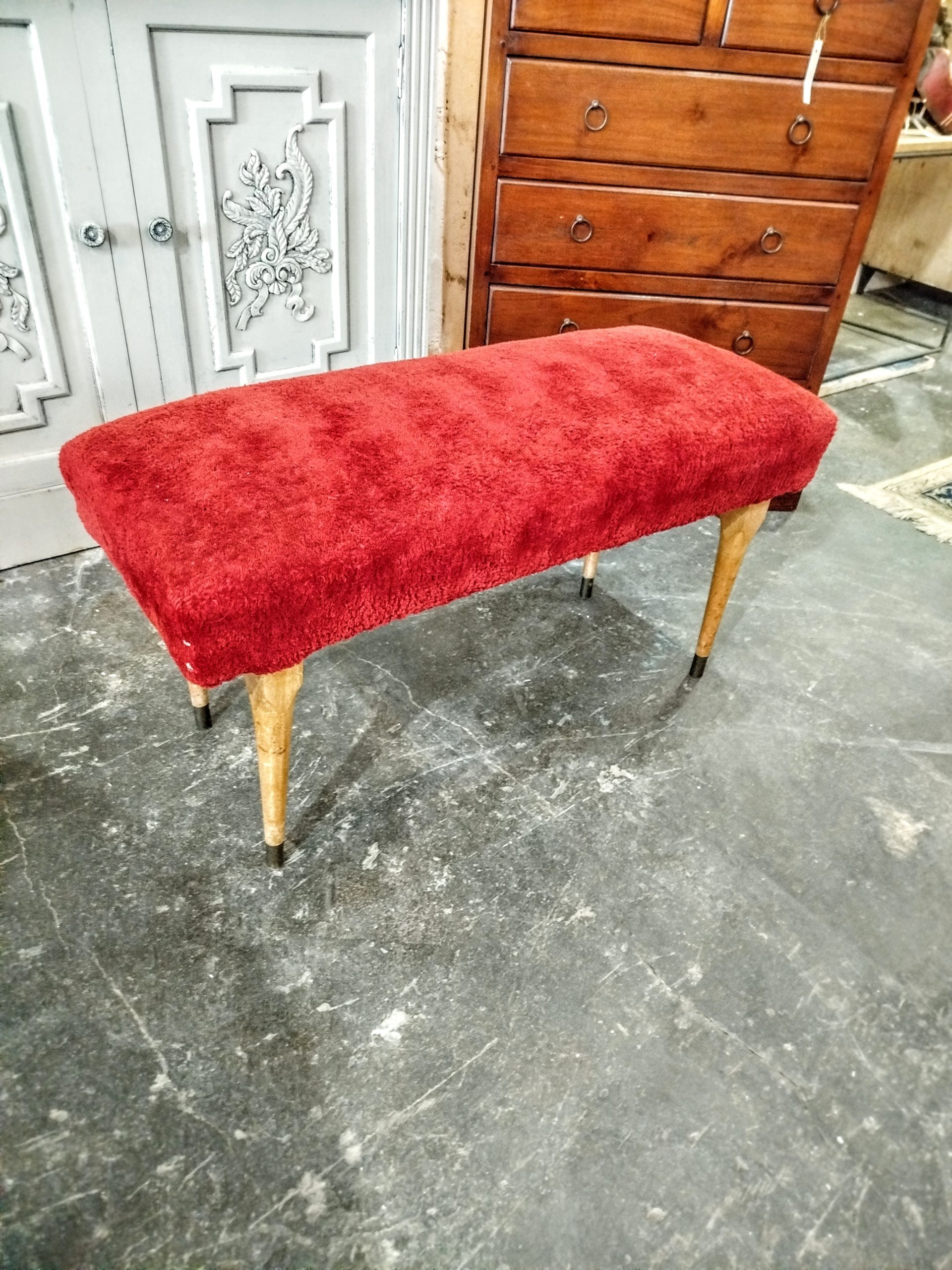 Banqueta Vintage roja - Imagen 2