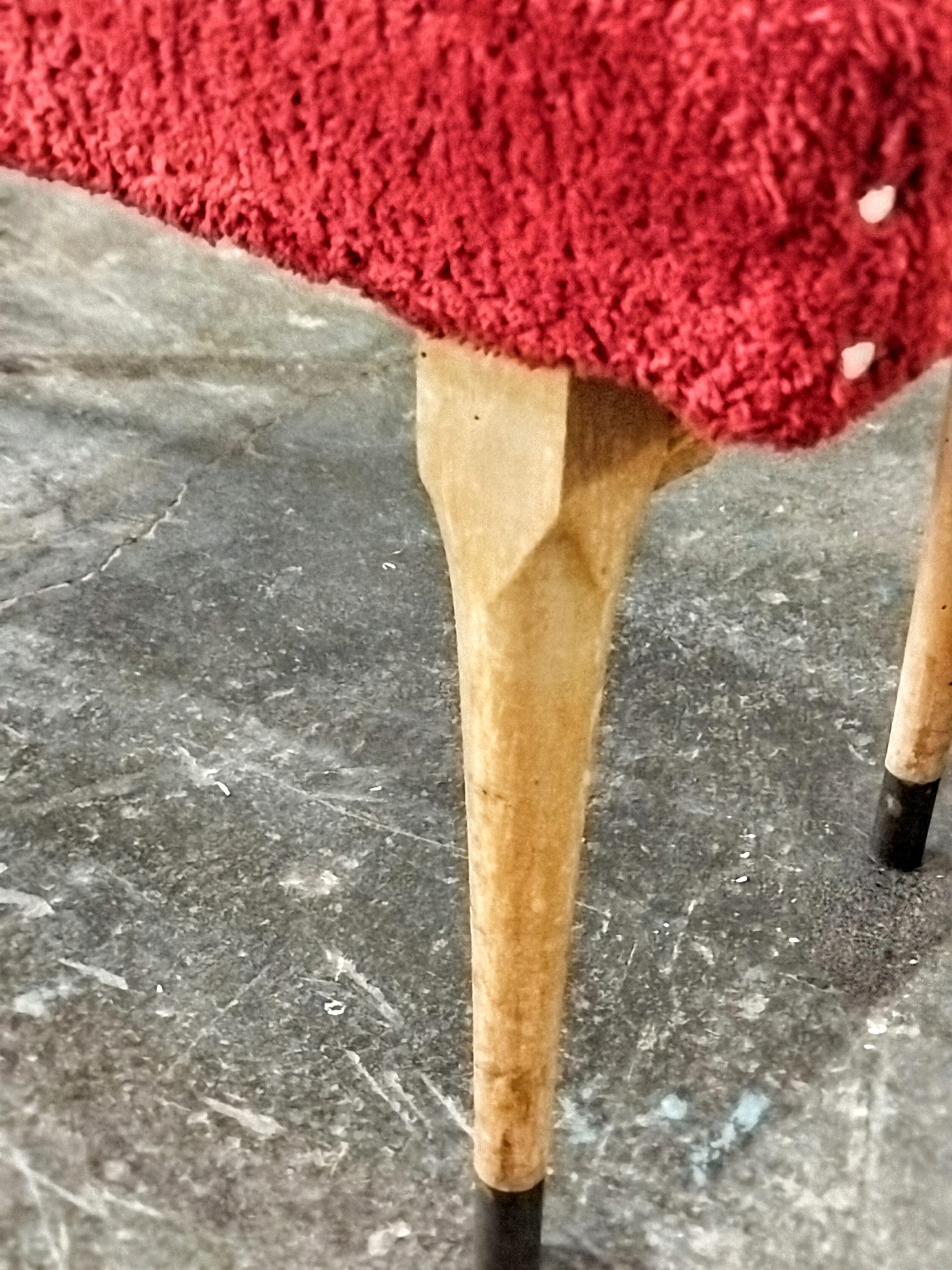 Banqueta Vintage roja - Imagen 4